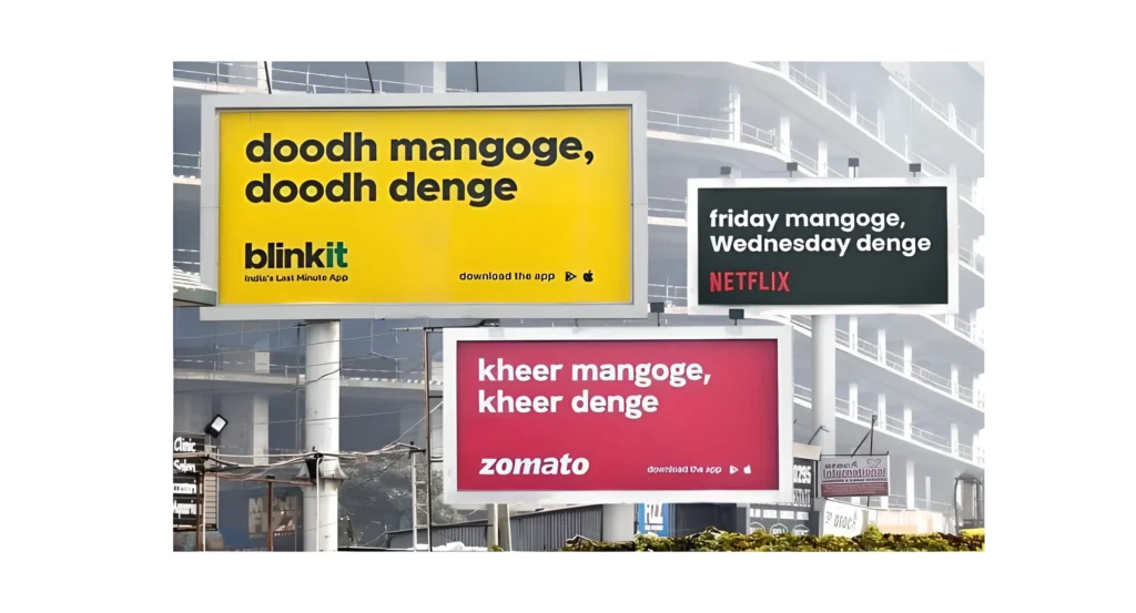 Zomato-and-the-Blinkit -Netflix-Billboards